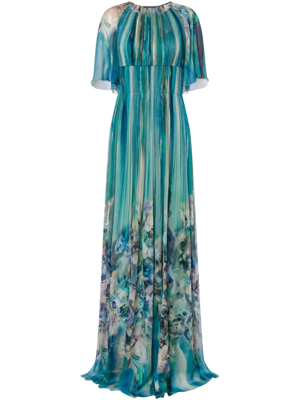 Abstract-Print Maxi Dress