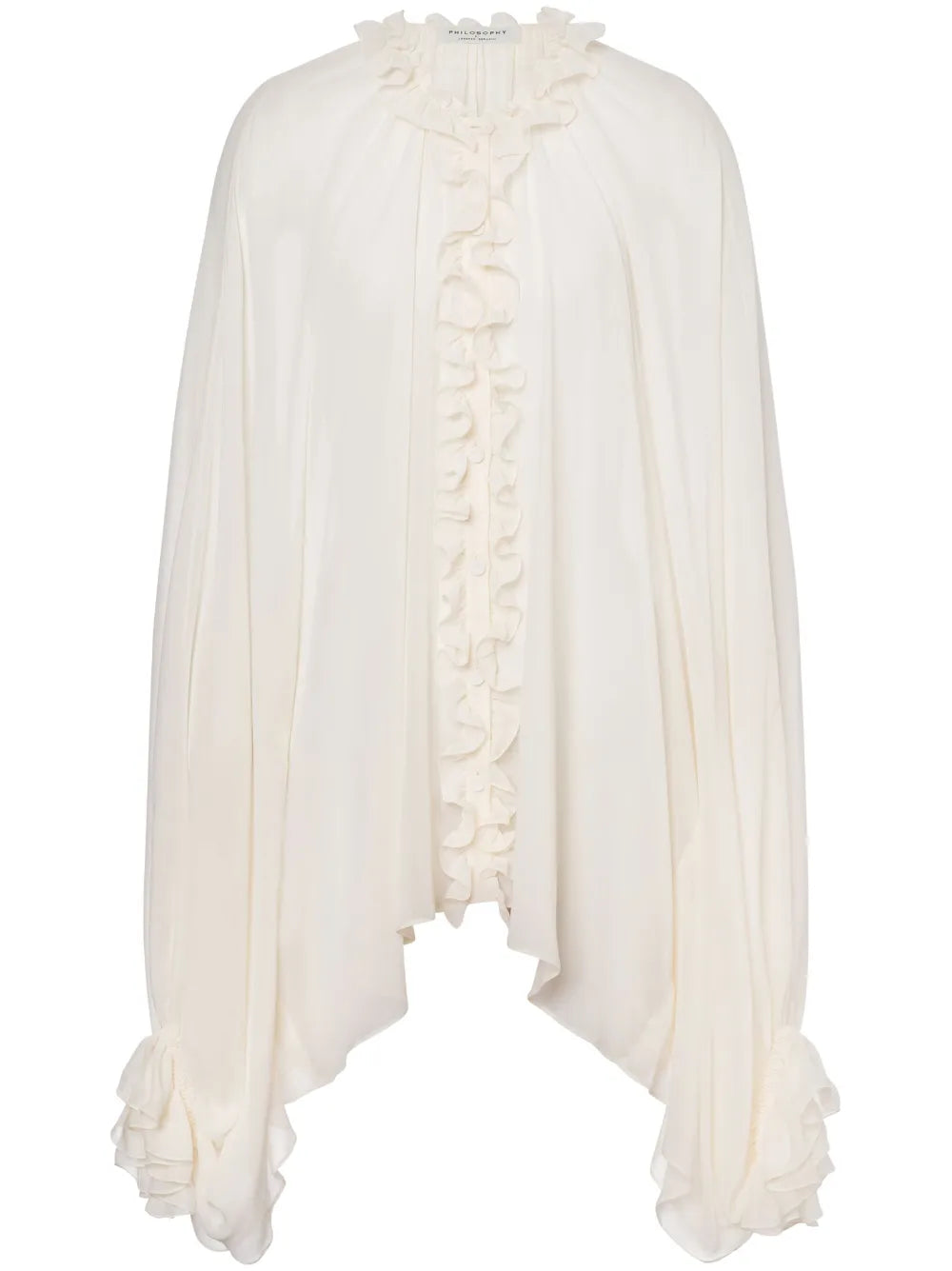 Ruffle-Trim Blouse