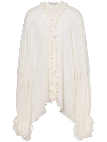 Ruffle-Trim Blouse