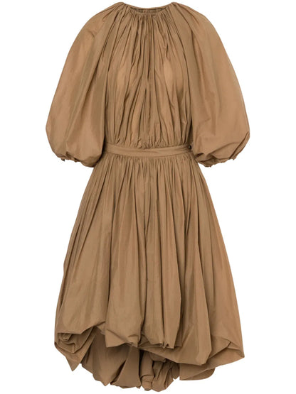 Gathered Midi Dress
