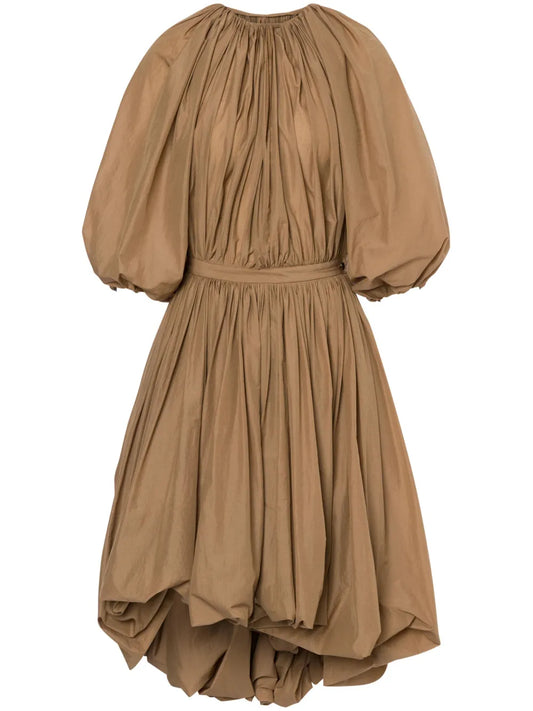Gathered Midi Dress