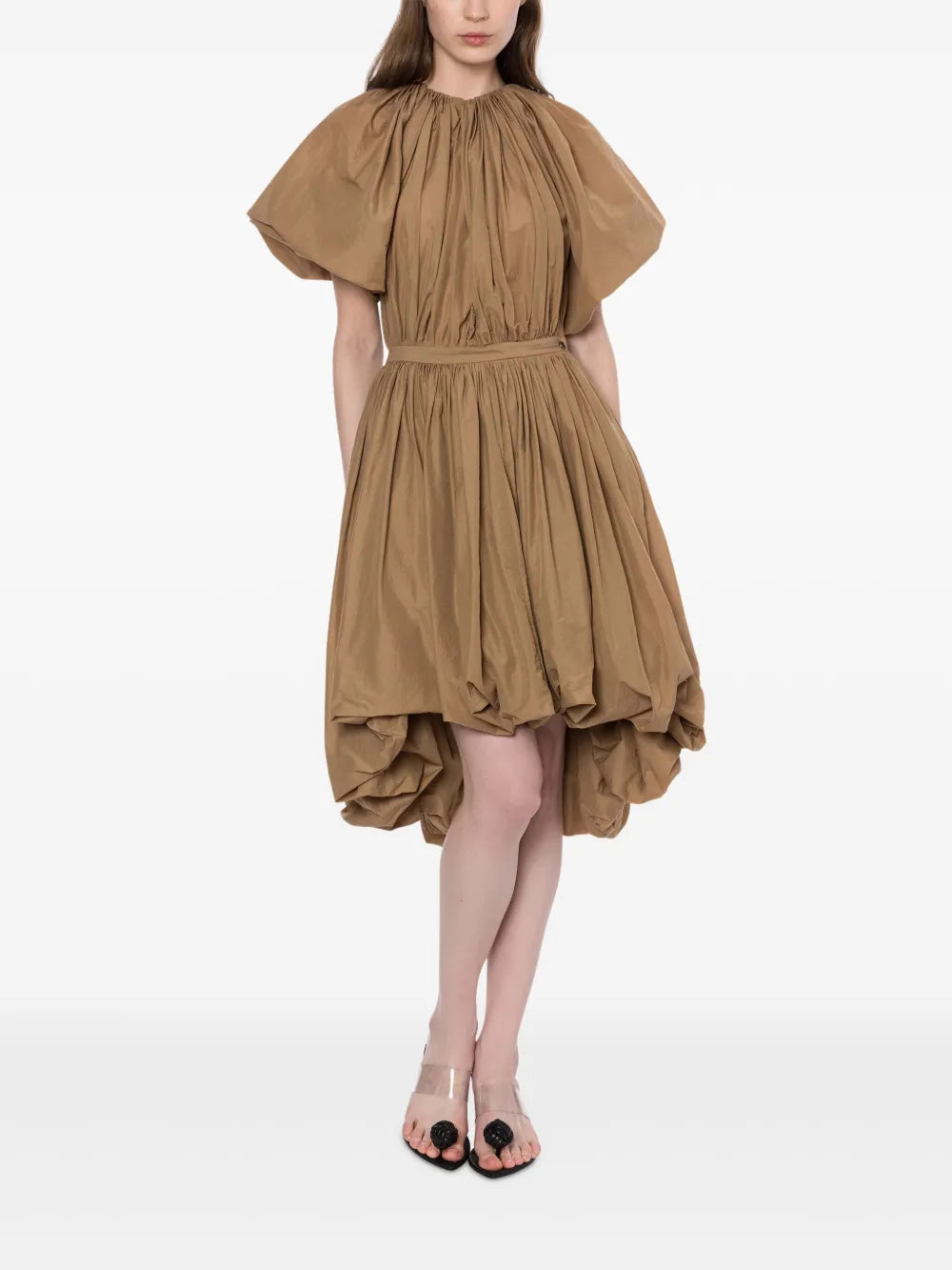 Gathered Midi Dress
