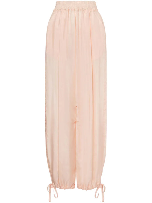 Silk Tapered Trousers