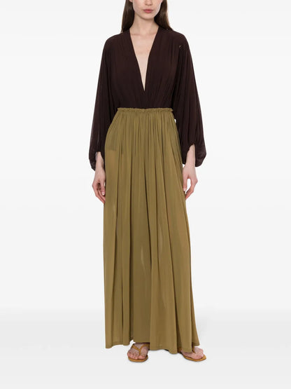 Draped-Sleeve Top