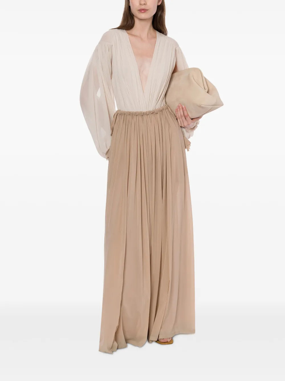 Drawstring Maxi Skirt