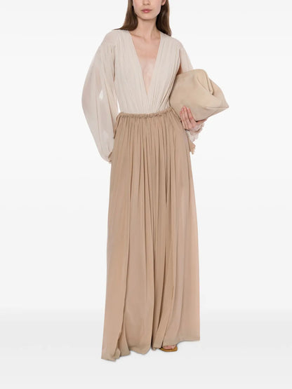 Drawstring Maxi Skirt