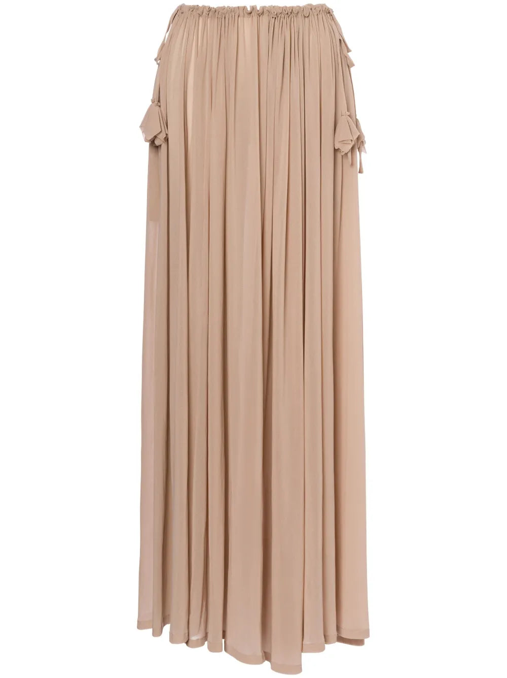 Drawstring Maxi Skirt