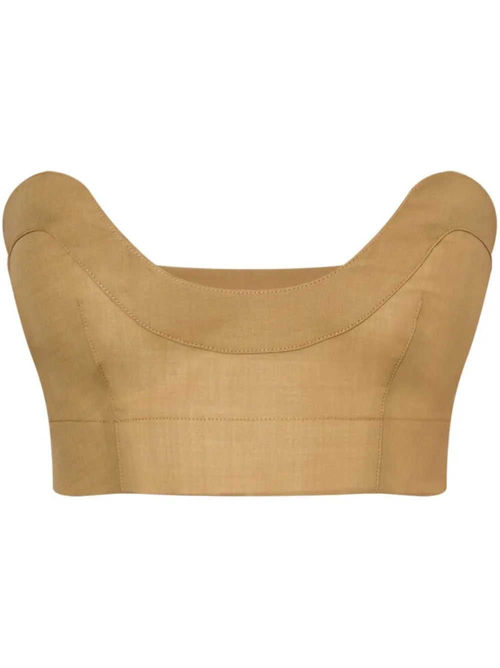 Plunging U-Neck Crop Top