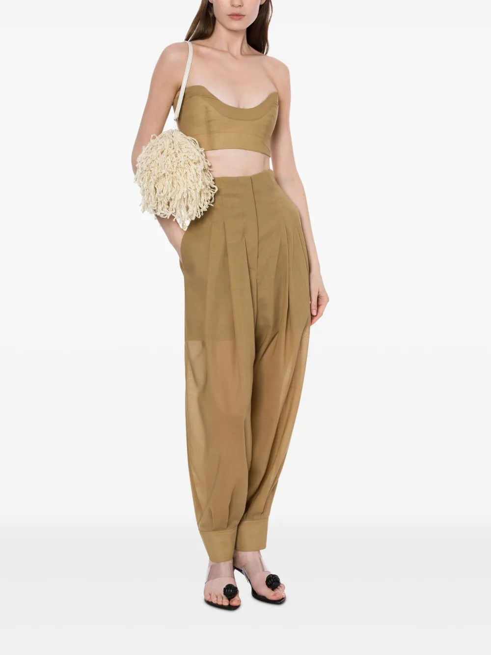 Plunging U-Neck Crop Top