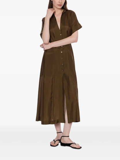 Silk Midi Dress