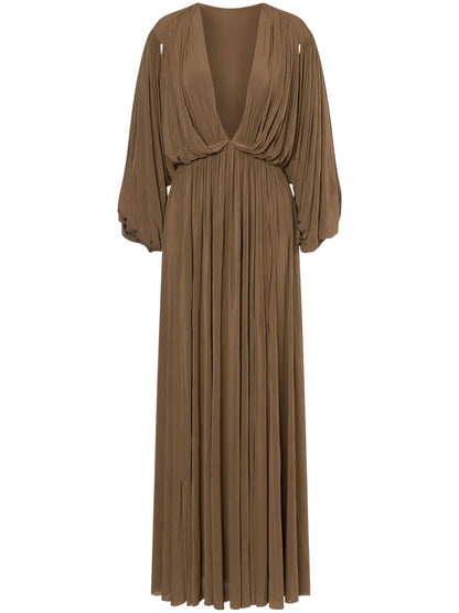 Plunge Maxi Dress