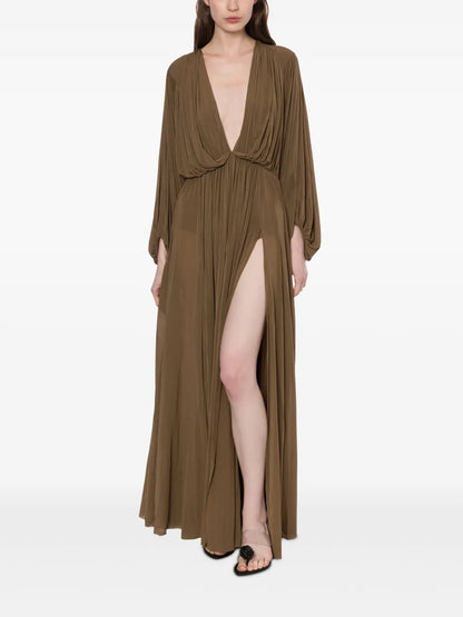 Plunge Maxi Dress