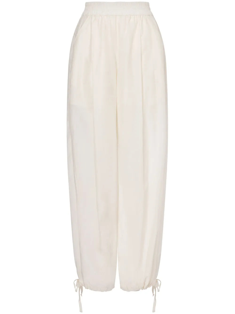 Silk Tapered Trousers