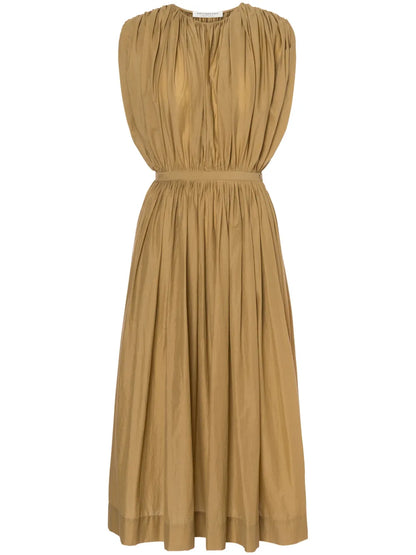 Gathered Midi Dress