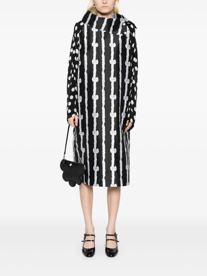 All-Over Graphic Print Dress