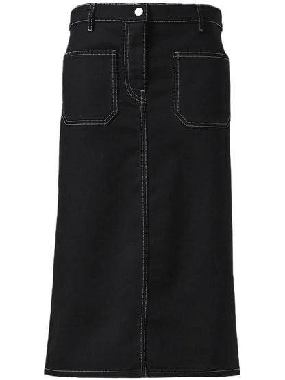 Denim Straight Skirt