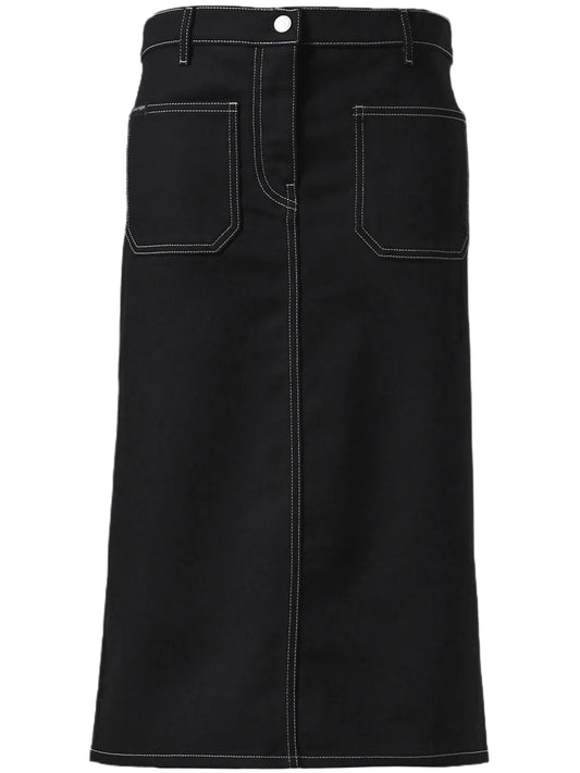 Denim Straight Skirt