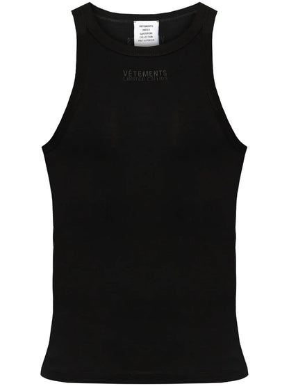 Logo-Embroidered Stretch-Cotton Tank Top