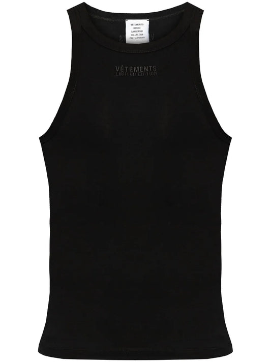 Logo-Embroidered Stretch-Cotton Tank Top
