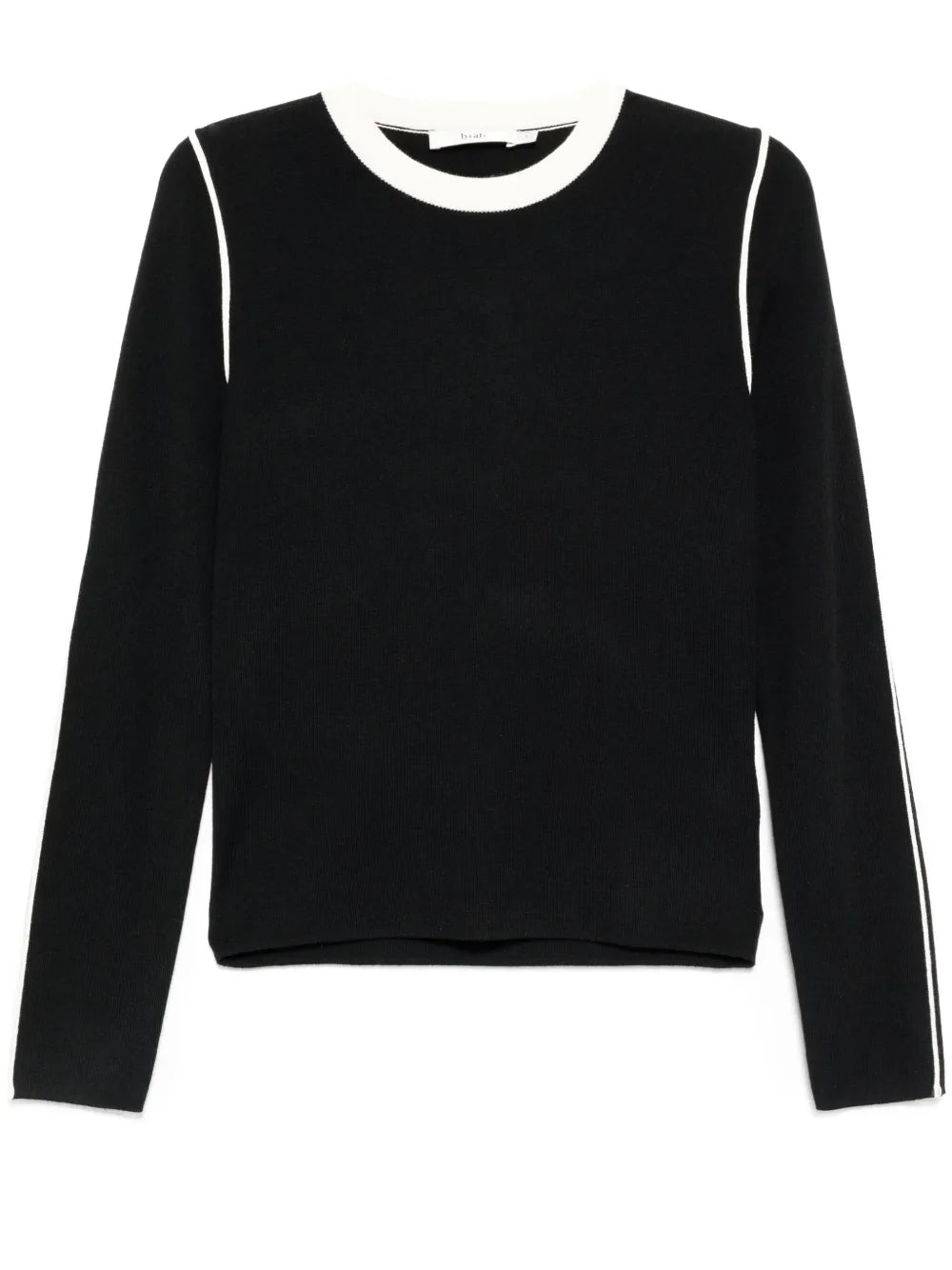 Contrast Trim Knit Sweatshirt