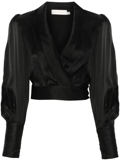 Silk Wrap Top