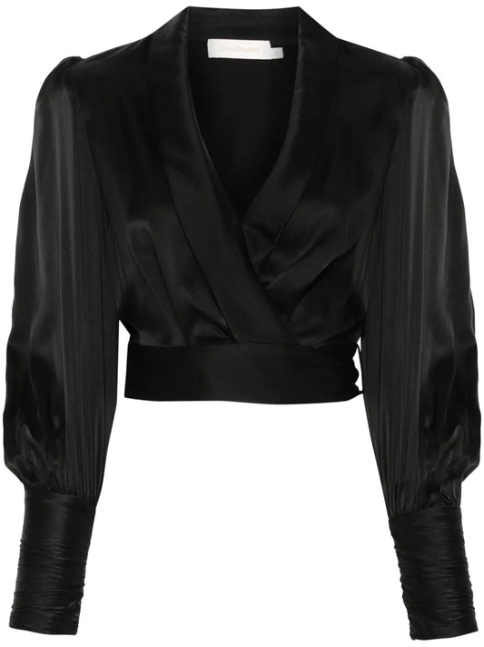 Silk Wrap Top