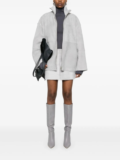 Shearling Mini Skirt