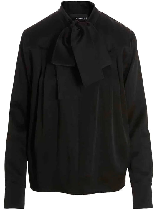 Pussy-Bow Collar Blouse