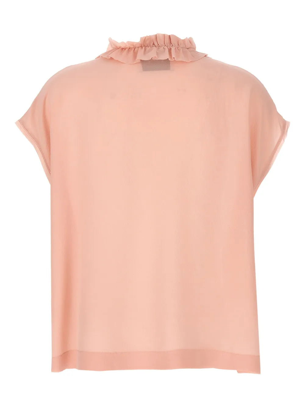 Ruffled Silk Blouse