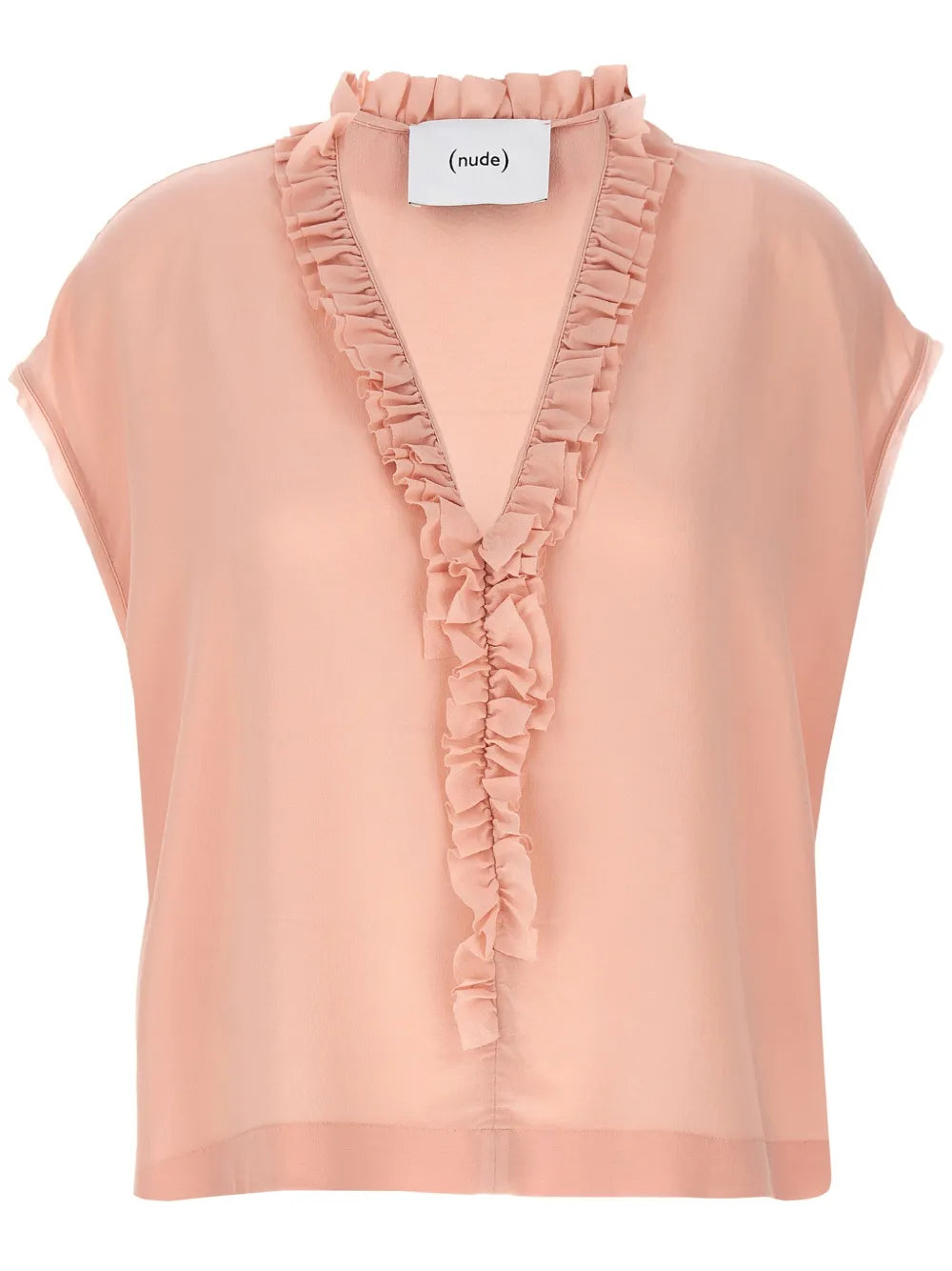 Ruffled Silk Blouse