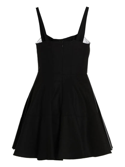 Pleated Flannel Dress