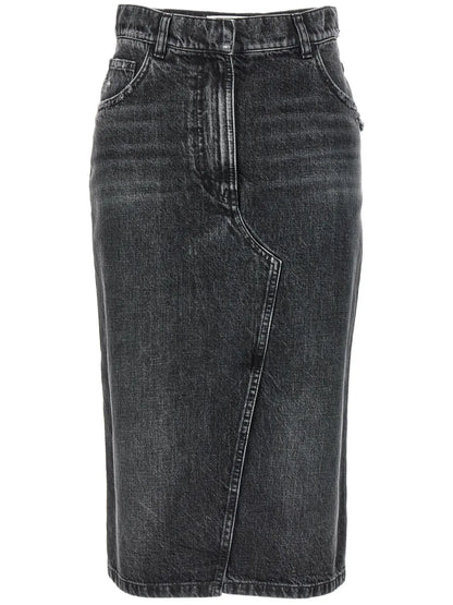 Denim Midi Skirt