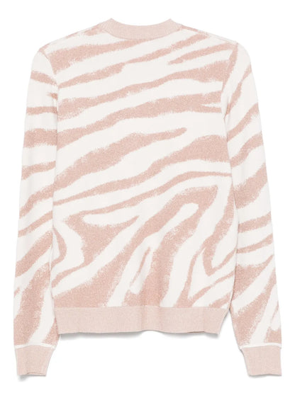 Jacquard Zip Cardigan