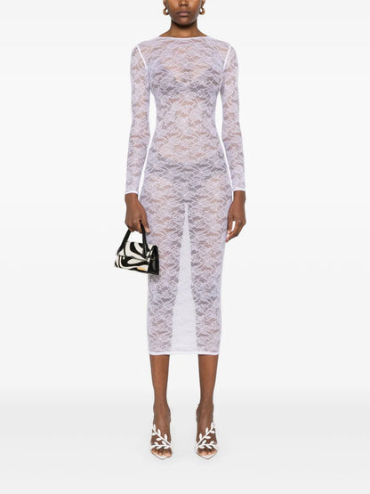 Chantilly-Lace Midi Dress
