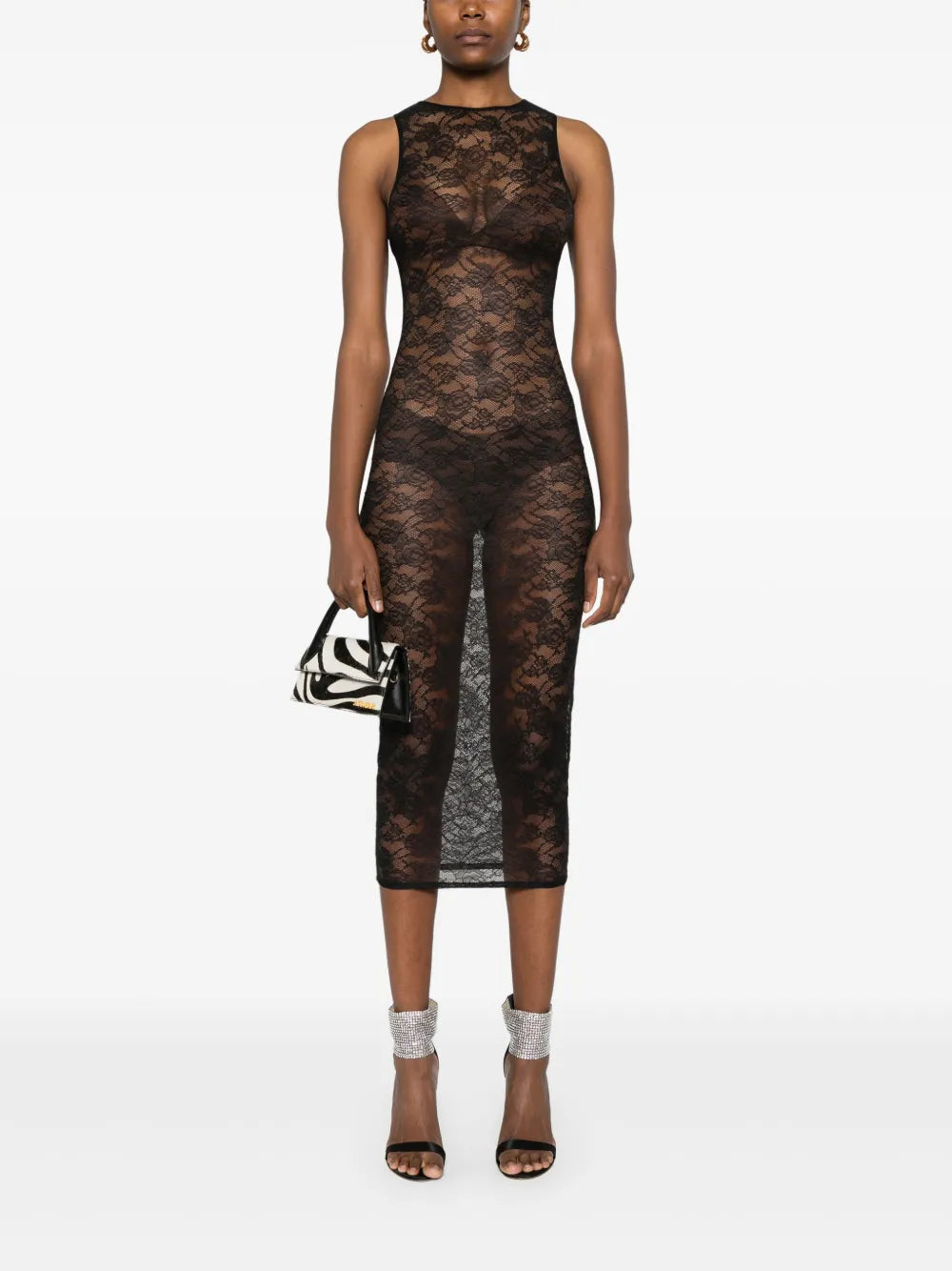 Chantilly-Lace Midi Dress