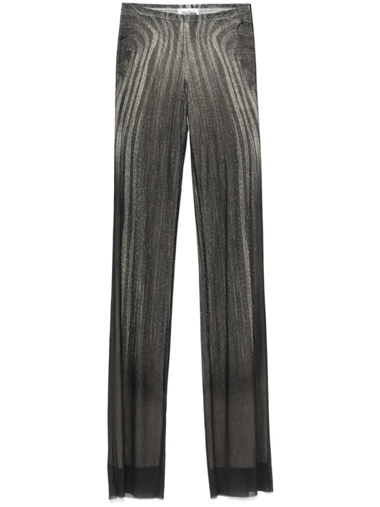 Spiral-Print Trousers