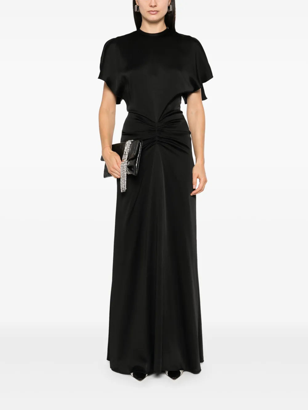 Gathered-Waist Maxi Dress
