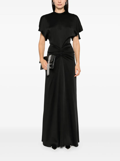 Gathered-Waist Maxi Dress