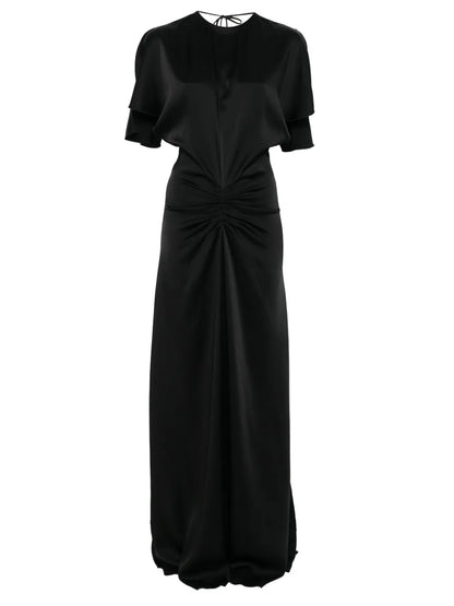 Gathered-Waist Maxi Dress