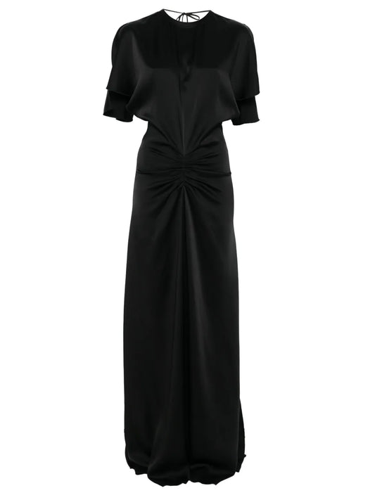 Gathered-Waist Maxi Dress