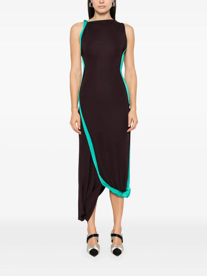 Side-Stripe Maxi Dress