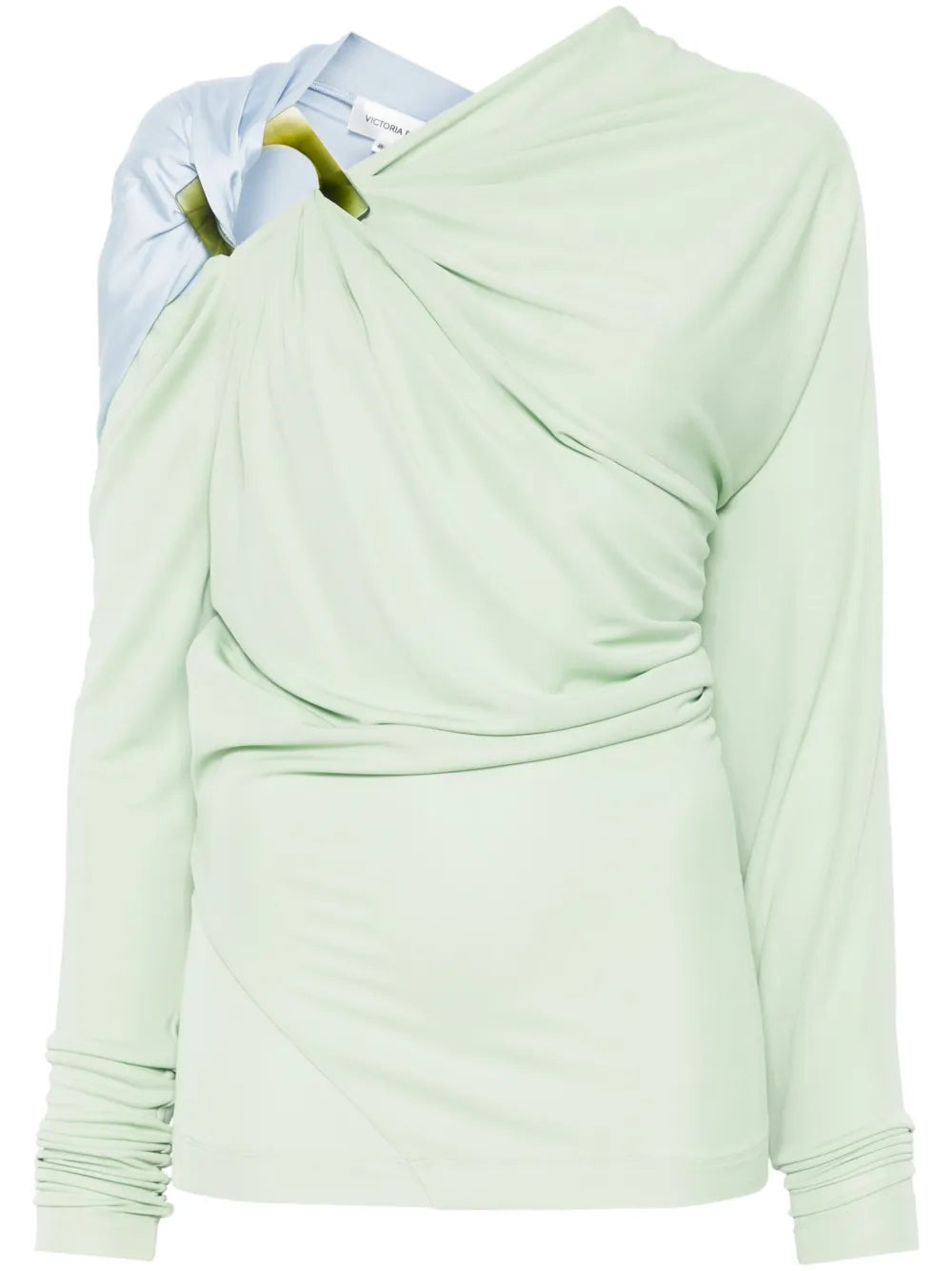 Draped Long-Sleeve Top