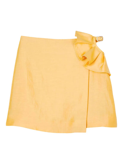 Ruffle-Detailing Mini Skirt