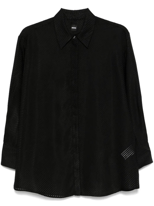 Burnout Stripe Blouse