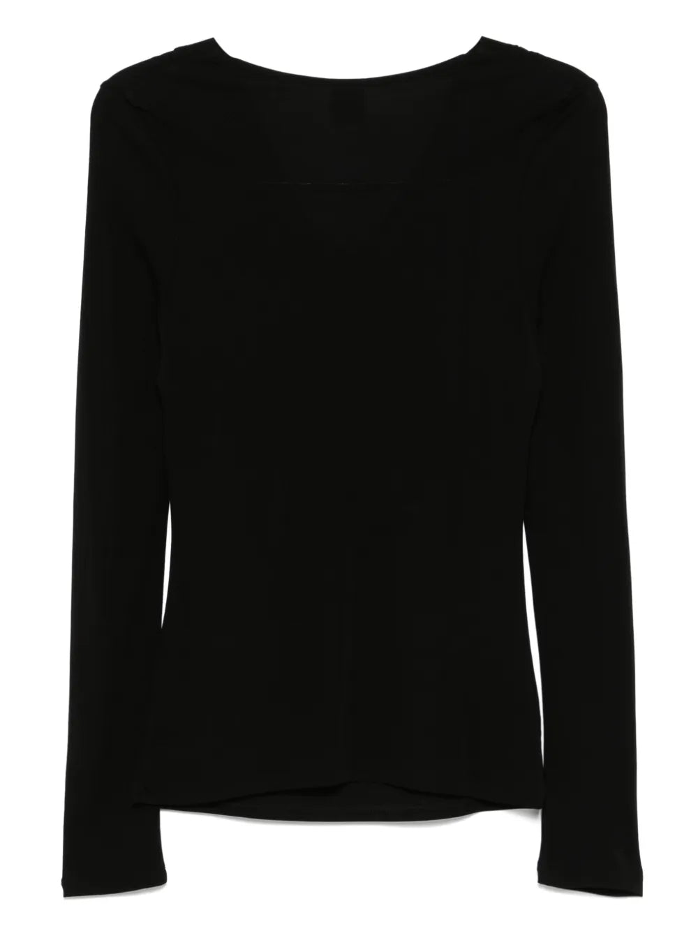Cowl-Neck Crepe Top