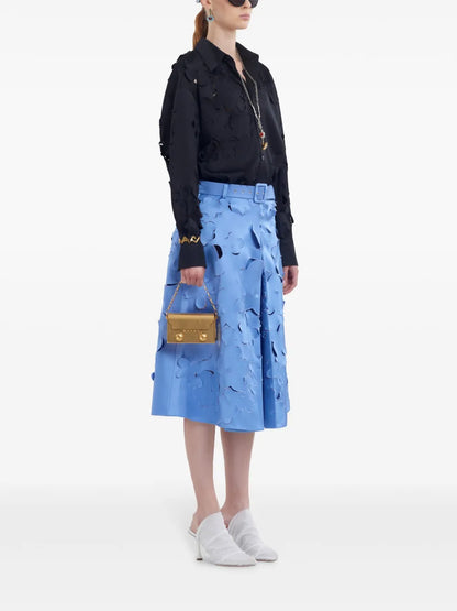 Belted Midi Skirt