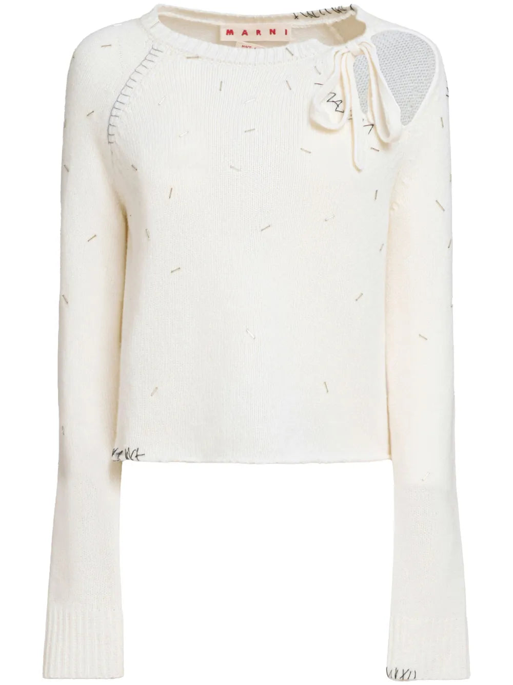 Bead-Embellished Sweater