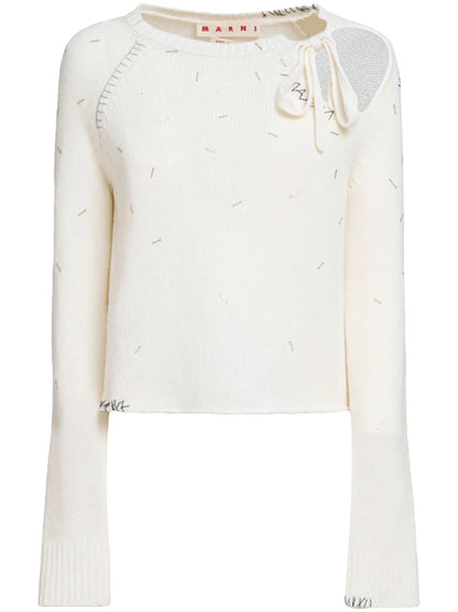 Bead-Embellished Sweater