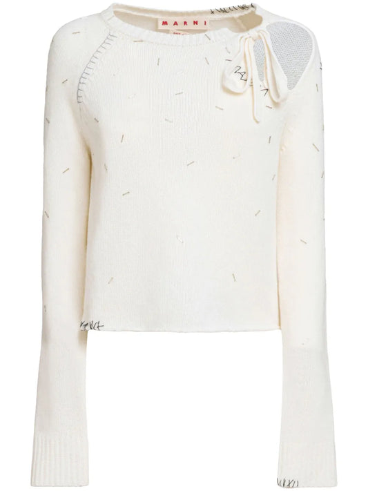 Bead-Embellished Sweater