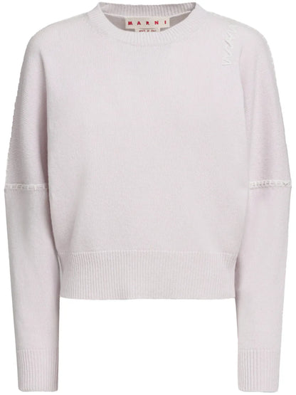 Whipstitch-Trim Sweater